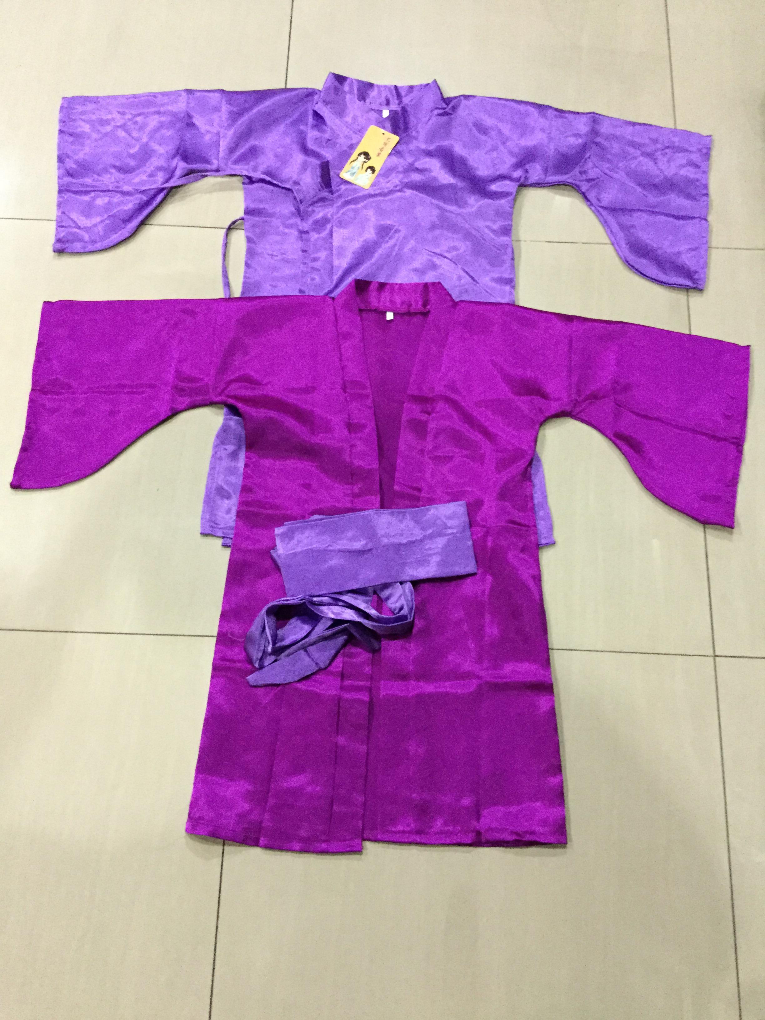 ชุดจีนเด็กชาย สีม่วง รหัส GV 71 สินค้าพร้อมส่ง