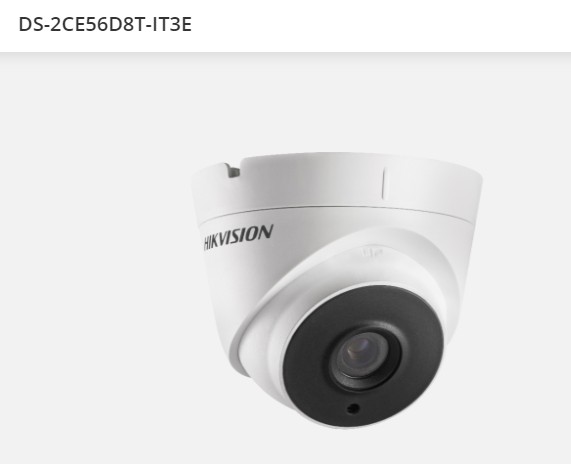 2 MP Ultra Low Light PoC Fixed Turret Camera Hikvision DS-2CE56D8T-IT3E