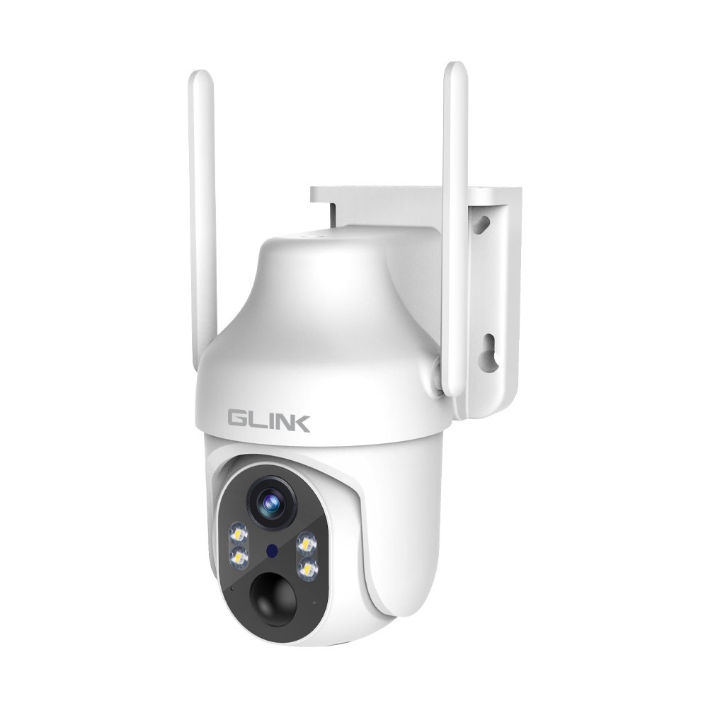 Glink กล้องวงจรปิดไร้สายพร้อมแผงโซลาร์เซลล์ 3MP ภาพสี24ชม. พูดคุยโต้ตอบได้ AIตรวจจับบุคคล รุ่น ZQS099