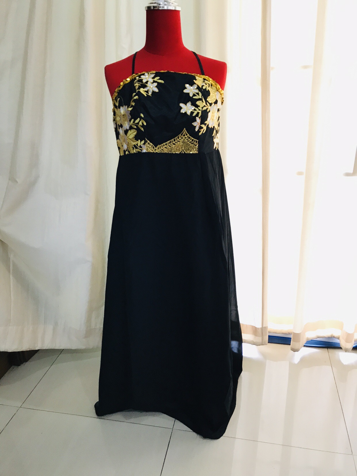 ชุดราชินีถัง สีดำ รหัส RPN 274 สินค้าพร้อมส่ง