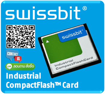 SWISSBIT,Compact Flash Card,128MB,Industrial Grade,Industrial Temp, for Industrial Machines