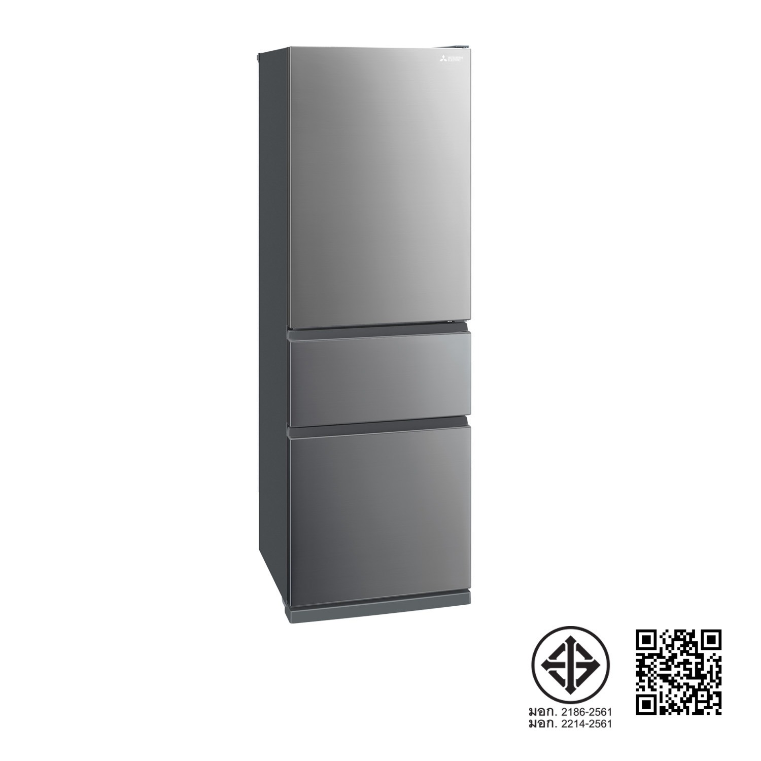 ตู้เย็น Mitsubishi 3 ประตู SMART FREEZE รุ่น MR-CX42EY ความจุ 363 / 12.8 (ลิตร/คิว)