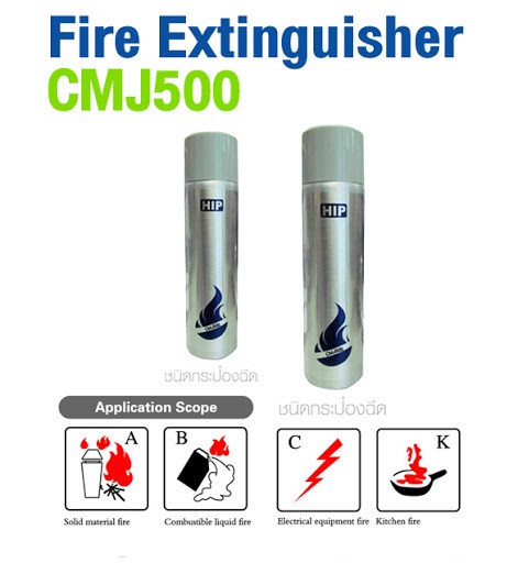 HIP เครื่องดับเพลิง Fire Extinguisher รุ่น CMJ500