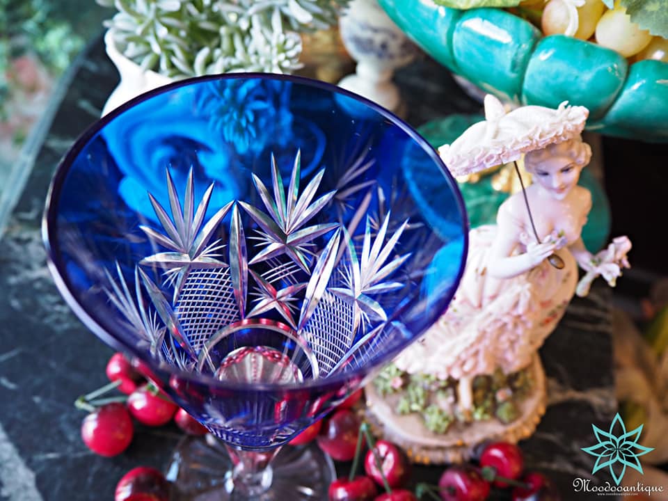 Bohemia Crystal) สีน้ำเงิน