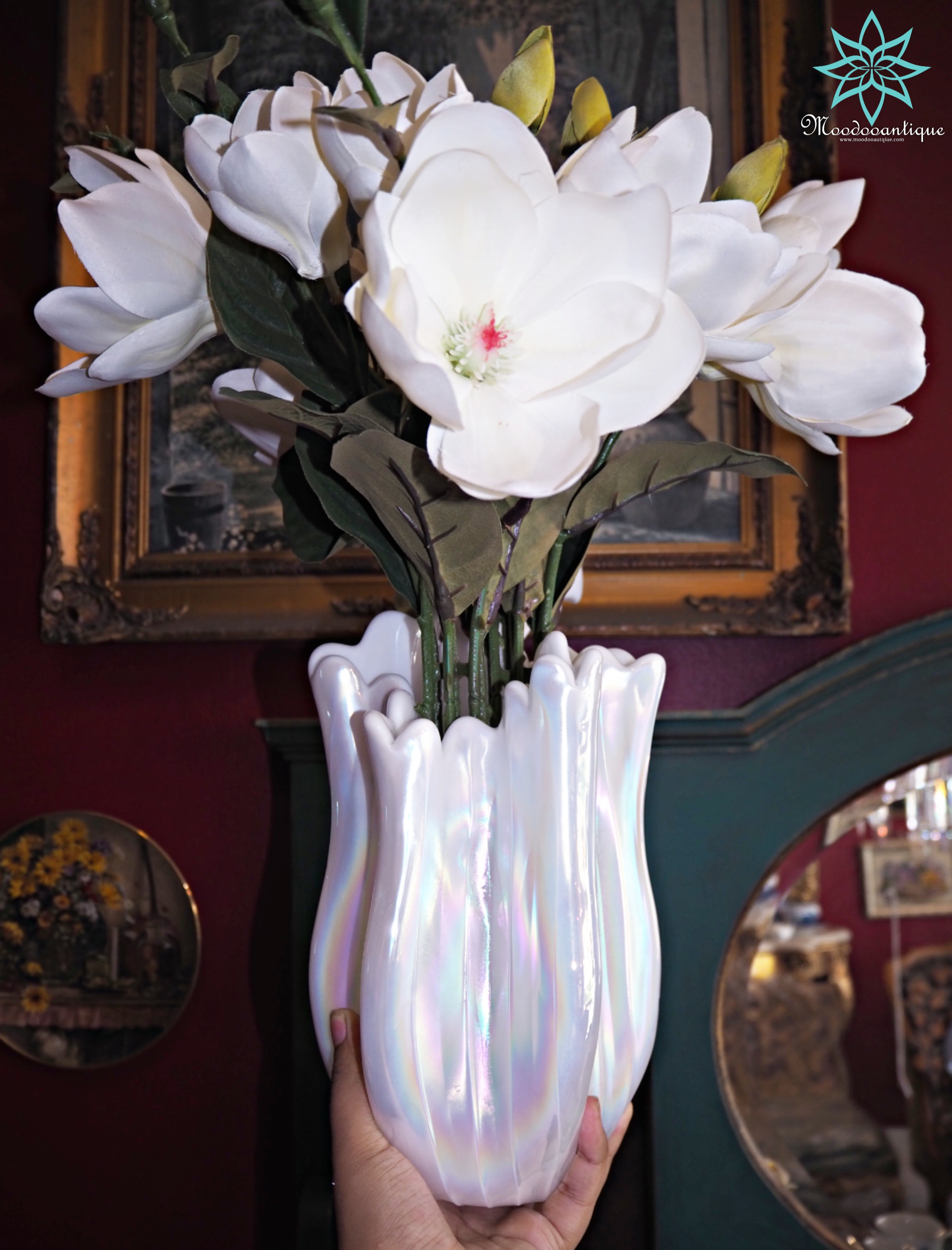 แจกันเปลือกหอยมุก