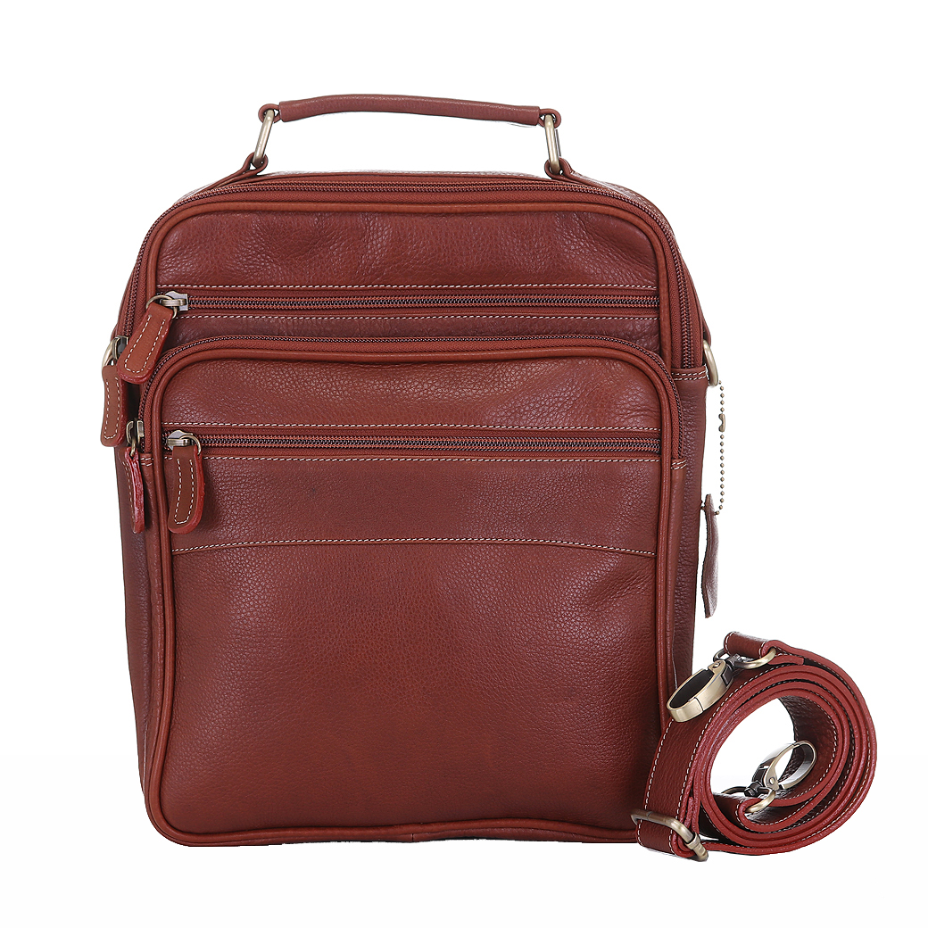 กระเป๋าหนังแท้ ทำจากหนังวัว หิ้วได้ สะพายได้ สำหรับผู้ชาย รุ่น Master สีแทน แบรนด์ Moonlight แท้พร้อมถุงกันฝุ่น ประกัน 1 ปี