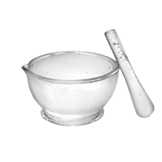 โกร่งบดยาแก้วพร้อมที่บด glass motar and pestle