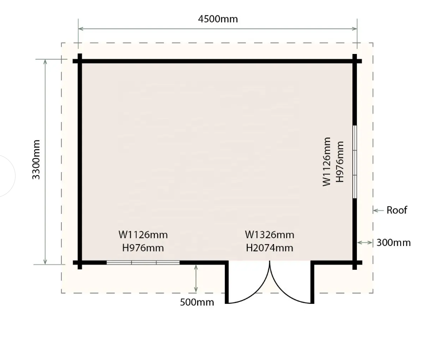 บ้าน ร้านค้า ร้านกาแฟ สำเร็จรูป UN-F03 4.5X3.3meter ** ค่าจัดส่งโดยรถเฮี๊ยบ 18000 บาท