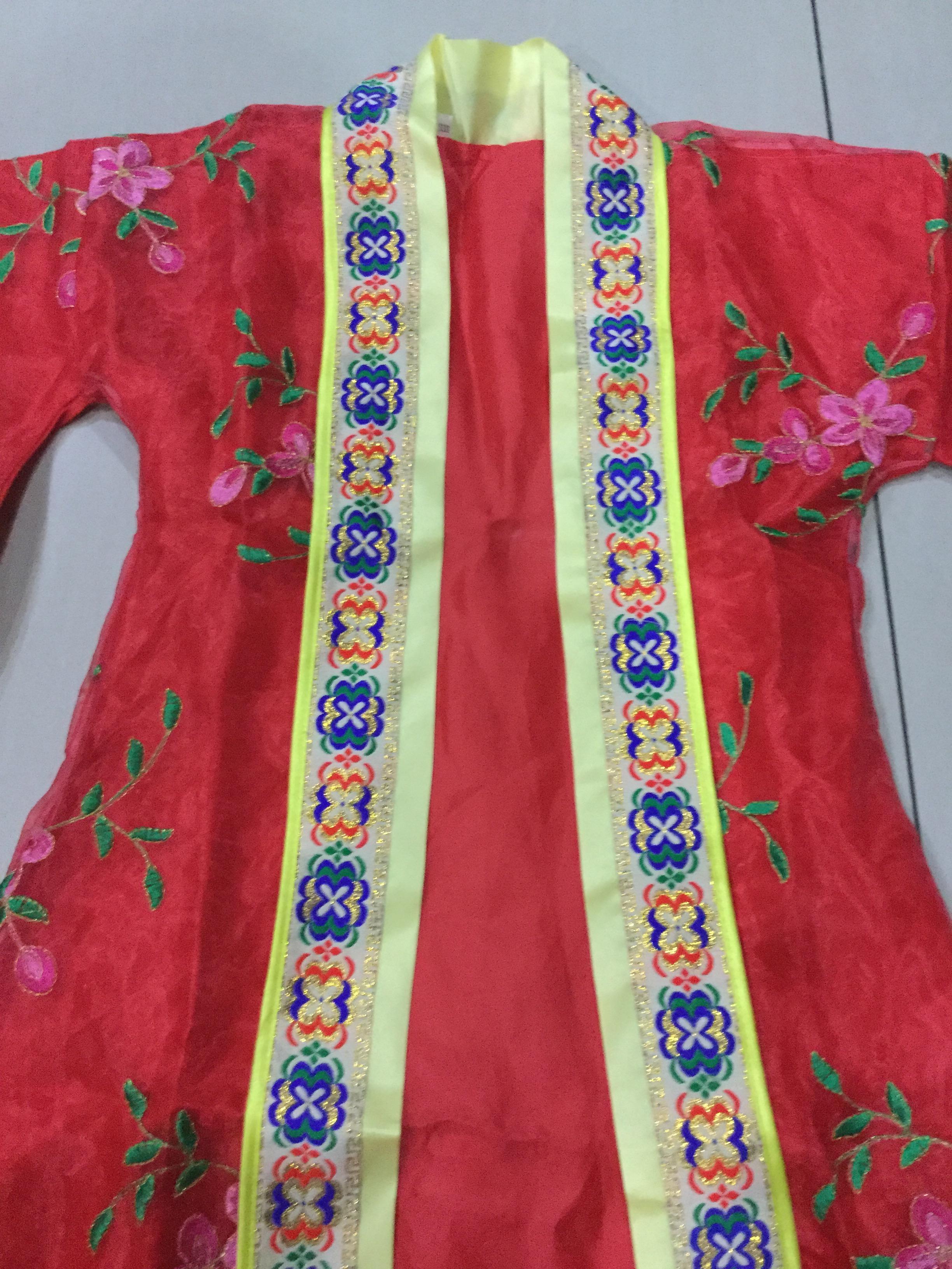 ชุดเจ้าหญิง สีแดง . รหัส PIN 135 สินค้าพร้อมส่ง