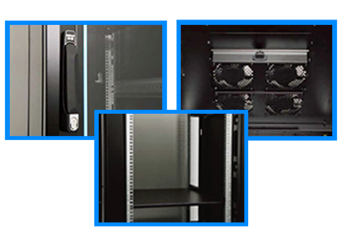 ตู้ RACK GLINK รุ่น GC42U 19 นิ้ว. Rack 42U ลึก 60CM 60*60*205.5 CM [พร้อมถาด1ใบ พัดลม1ชุด ในตัว] ict spec