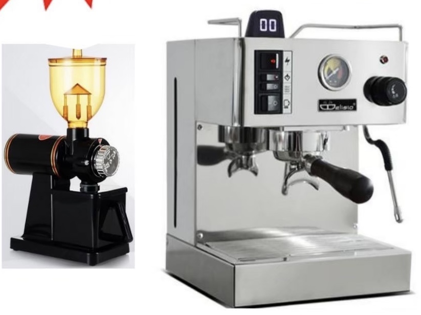 เครื่องชงกาแฟ EM 18-3 คู่ เครื่องบดกาแฟ 600n