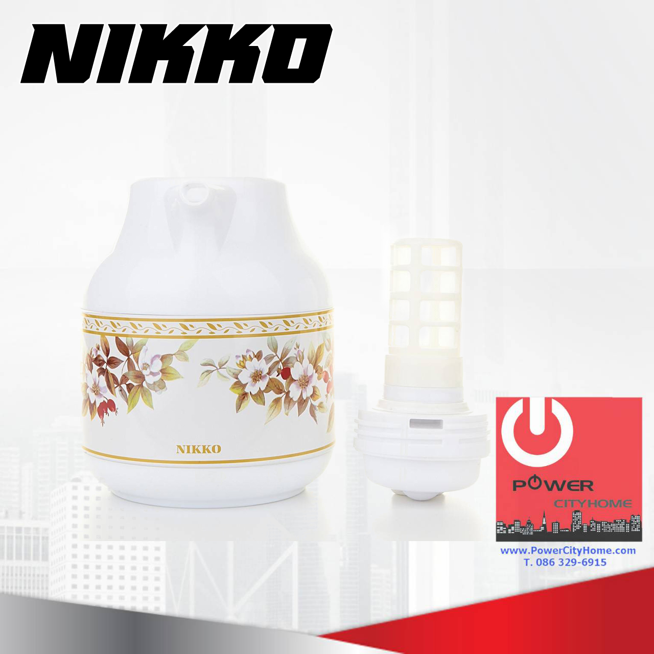 กระติกเก็บน้ำร้อน Nikko 1.0 ลิตร กรองชา รุ่น AP-16