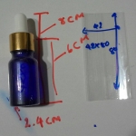 ขวดยาหยอดตา ขนาด เส้นผ่าศูนย์กลาง 2.4 เซน // ความยาวขวด 8 เซน (หรือขวดดรอปเปอร์ 10 ml)