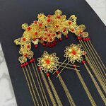 เครื่องประดับผม เจ้าสาวแบบ set รหัส 1