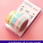 เทปกระดาษกาว สีสดใส จัดชุด 5 ม้วน 8mmx5m