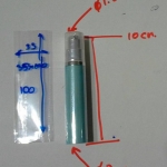 หลอดหัวปั๊ม ขนาดเล็ก เส้นผ่าศูนย์กลาง 1.8 เซน // ความยาวหลอด 10 เซน