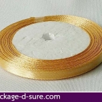 ริบบิ้นผ้า หน้ากว้าง 0.7 cm ยาว 22 m สีทอง