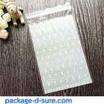 ถุงคุกกี้ แถบกาว 10x15 ลายลูกไม้ ดอกไม้ตาข่ายขาว แพ็ค 100 ใบ