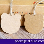 ป้าย TAG กระดาษคราฟ 5 cm พร้อมเชือกปอร้อยหู แพ็ค 25 ใบ