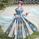 ชุดจีนหญิงฮั่น สีฟ้า รหัส EL 99 สินค้าพร้อมส่ง