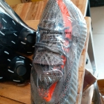 สาธิตเป่าหด ฟิล์มหด หุ้มรองเท้าข้างเดียว หุ้มแบบปิดทุกด้าน ไม่ต้องใช้เครื่องรีด