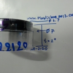 ฟิล์มหดหุ้มรีดโค้ง 4.5*5 นิ้ว เพื่อหุ้ม กระปุกพลาสติก pet 100 กรัม (กระปุกสครับ ฝากว้าง 7 ซม)