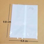 โปรโมชั่น//ถุงซีลกลาง ขอบเรียบ 6.8x9.8 หน้าใส หลังพื้นขาว แพ็ค 100 ใบ