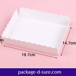 ฐานกระดาษขาว ใช้กับกล่องหูหิ้วไซส์ใหญ่พิเศษ 19.7x14.7+4