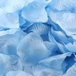 โปรโมชั่น//กลีบกุหลาบ รหัสสี 19 ฟ้าอ่อน แพคละ 95-100 กลีบ