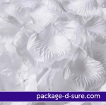 โปรโมชั่น//กลีบกุหลาบ รหัสสี 08 ขาวล้วน แพคละ 95-100 กลีบ