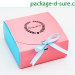 กล่องสี่เหลี่ยมจัตุรัส เปิดบน ไซส์เล็ก 5x11.4x11.4 สีชมพูฟ้า