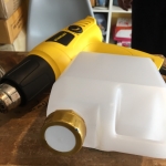 สาธิตเป่าหด แคปซิล สีทอง หุ้มฝาแกลลอน