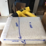 สาธิตเป่าหด ฟิล์มหด หุ้มห่อ ข้าวสารถุง 5 กิโลกรัม