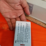สาธิตเป่าหด ฟิล์มหด หุ้มบัตรพนักงาน บัตรจอดรถ บัตรโรงแรม คีย์การ์ด Key card