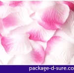 โปรโมชั่น//กลีบกุหลาบ รหัสสี 22 สีชมพูอ่อนไล่ขาว แพคละ 95-100 กลีบ