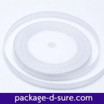 ริบบิ้นผ้า หน้ากว้าง 1 cm ยาว 22 m สีขาว