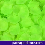 โปรโมชั่น//กลีบกุหลาบ รหัสสี 14 เขียวตองอ่อน แพคละ 95-100 กลีบ