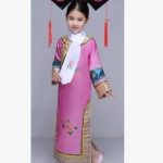 ชุดเจ้าหญิงกำมะลอเด็ก สีชมพูรหัส CAT 85