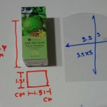 กล่องสี่เหลี่ยมเล็ก กว้าง 1.5 * ยาว 1.5 * สูง 3.7 เซน