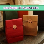 ถุงกระดาษสีแบบฐานตั้ง ไม่มีหูหิ้ว ไซส์เล็ก 23x12x7.5 สีขาว