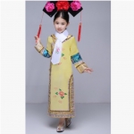 ชุดเจ้าหญิงกำมะลอเด็ก สีเหลือง รหัส CAT 85