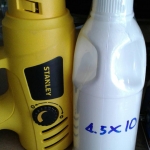 สาธิตเป่าหด ฟิล์มหด หุ้มแกลลอนกลมหูหิ้ว 500ml