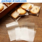 ล้างสต็อก//ถุงคุกกี้แถบกาว 5.5x5.5 เนื้อกึ่งขุ่น ไม่มีลาย แพ็ค 100 ใบ