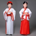 ชุดจอหงวน เด็ก สีขาวแดง รหัส VM 32 สินค้าพร้อมส่ง