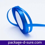 ริบบิ้นผ้า หน้ากว้าง 1 cm ยาว 22 m สีน้ำเงินสด