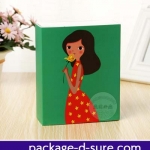 โปรโมชั่น//กล่องมาการอง 8-10 ชิ้น 12.5x15.5x5.2 สีเขียว ลายเด็กหญิงยืน