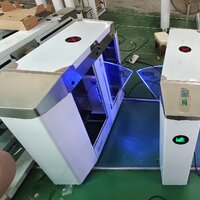 WT002 Card Reader + finger scan Flap Entrance Exit Gate Turnstile Flap Barrier 1 เลนส์ (มี 2 ตัว ซ้าย-ขวา) พร้อมทาบบัตร+แสกนลายนิ้วมือ) สั่ง 15-30 วัน