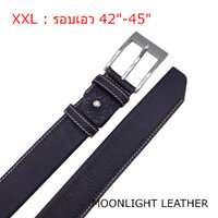 เข็มขัดหนังวัวแท้ รุ่น Gulf สีน้ำตาลเข้ม ไซส์ XXL