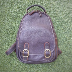 เป้หนังแท้ สะพายหลัง รุ่น Traze (No.151) สีน้ำตาลเข้ม