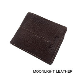กระเป๋าสตางค์ผู้ชาย หนังแท้ Moonlight รุ่น Less But More Ep.07 สีน้ำตาลเข้ม ใส่บัตรได้ถึง 20 ใบ สวยมาก มีกล่องพร้อมเป็นของขวัญได้